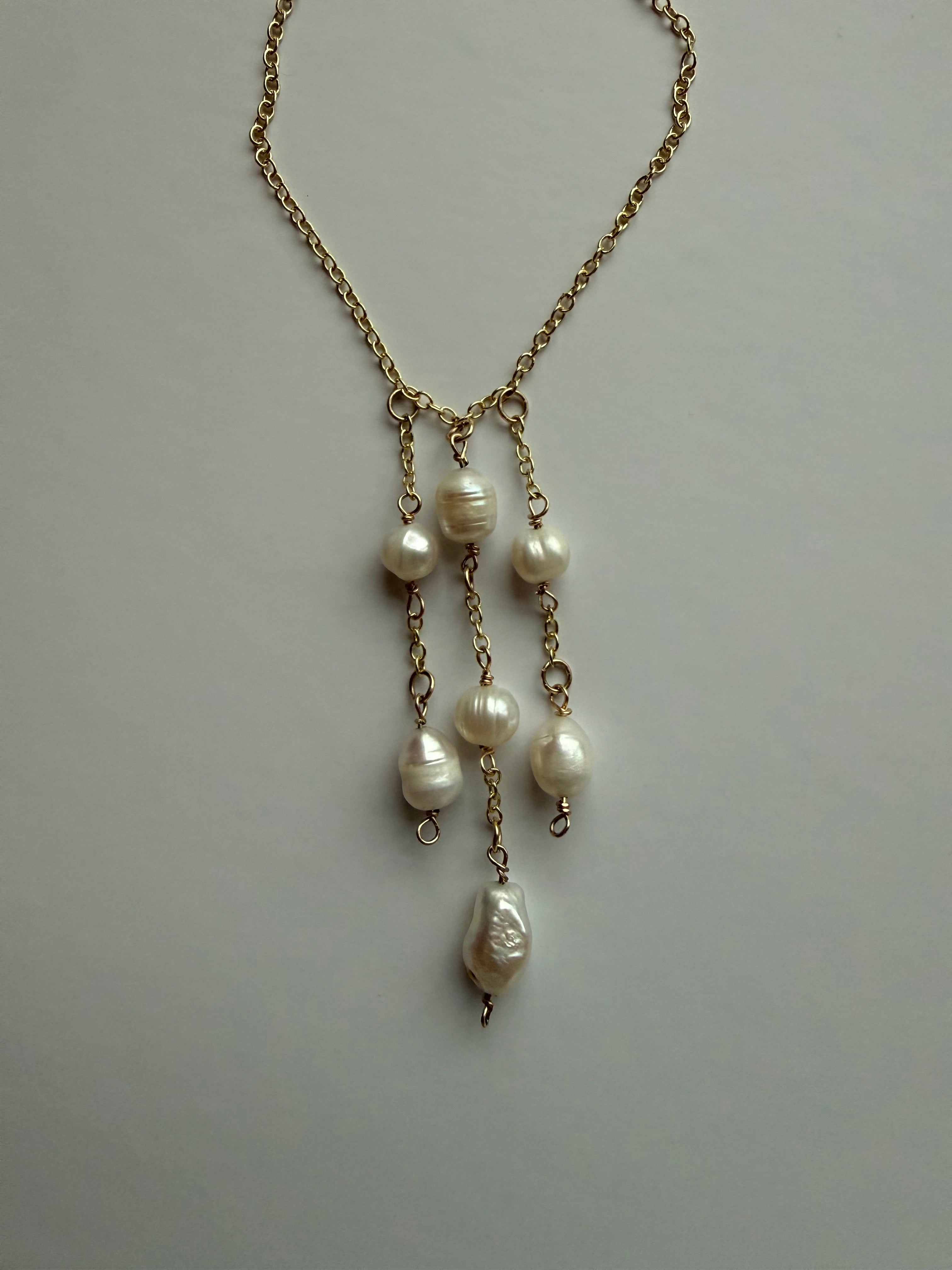 The Tidal Drop Necklace In Gold
