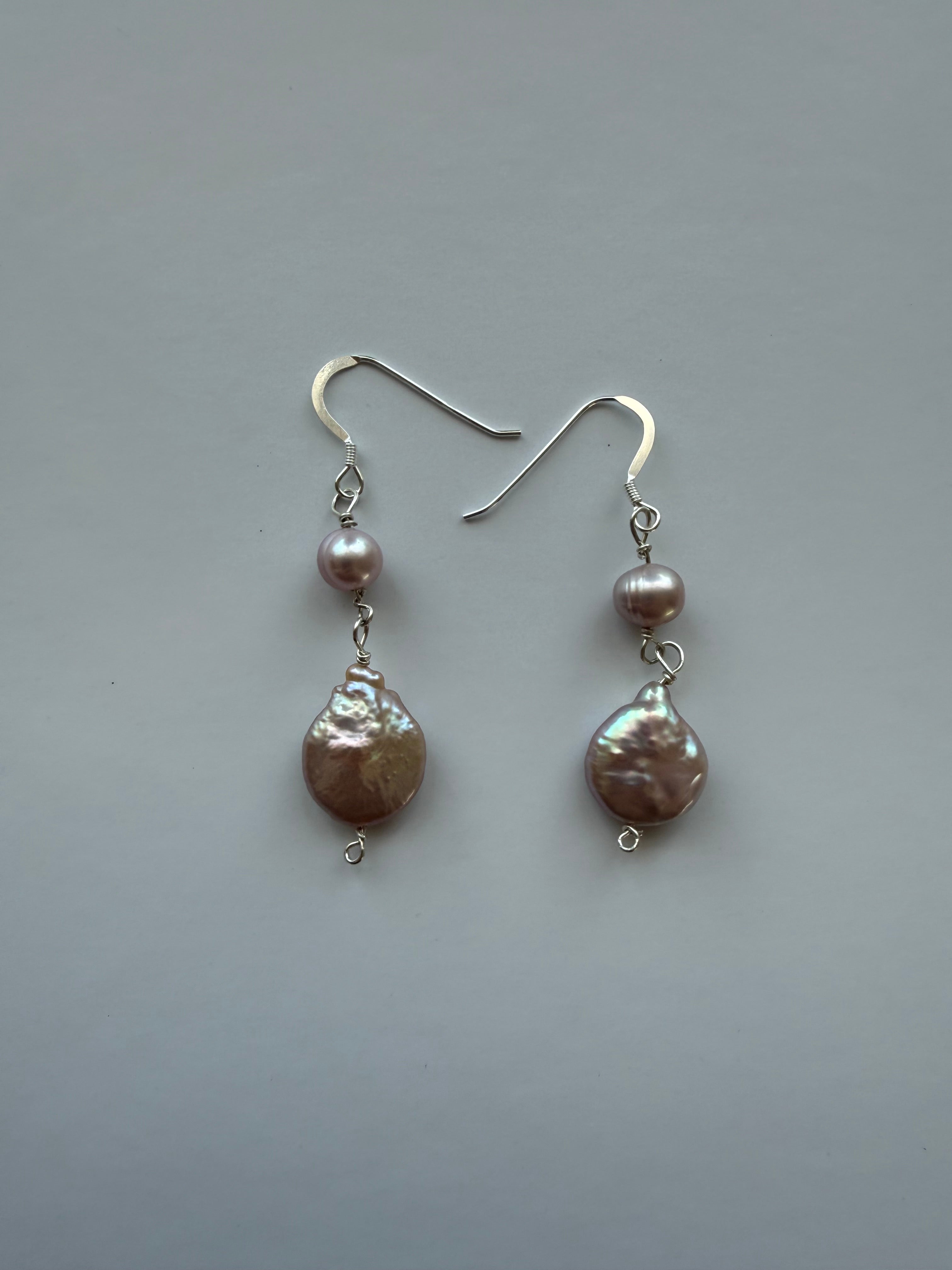 Pearl Petal Earrings