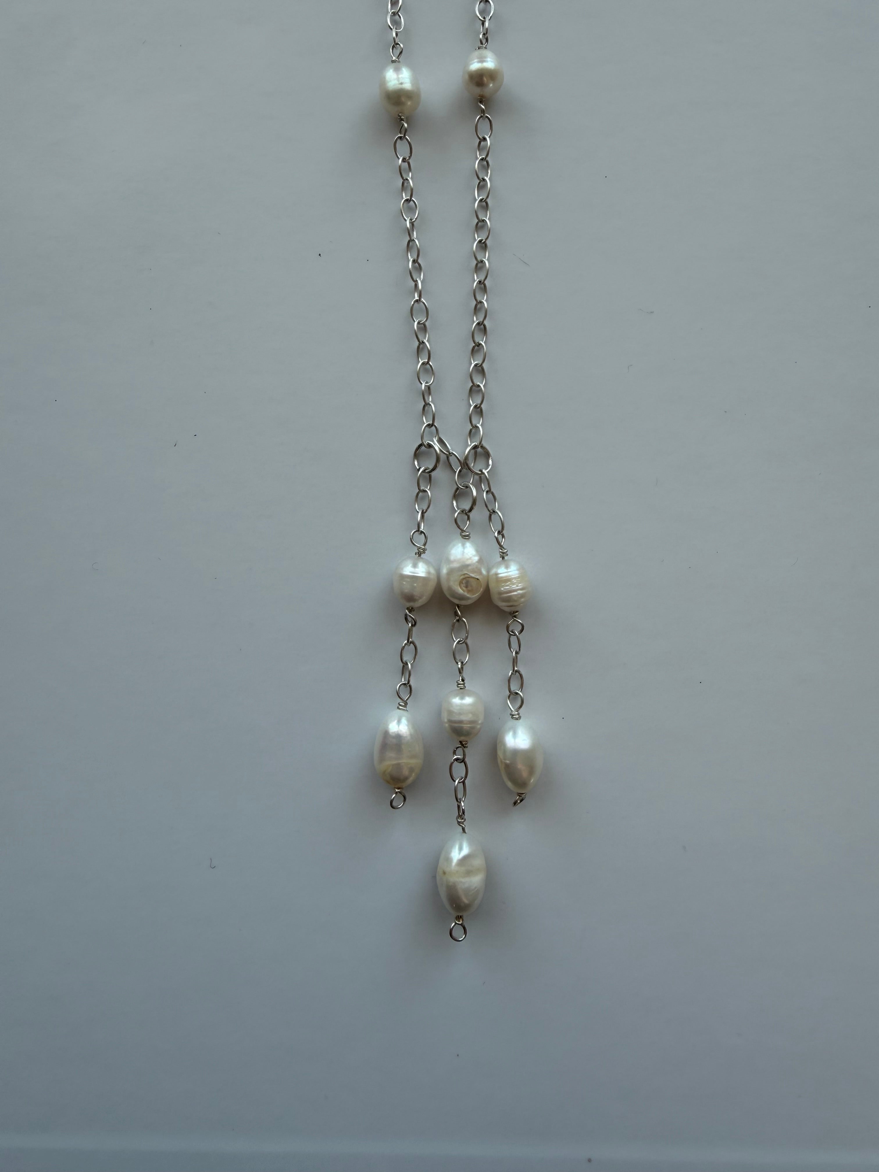 The Tidal Drop Necklace In Silver
